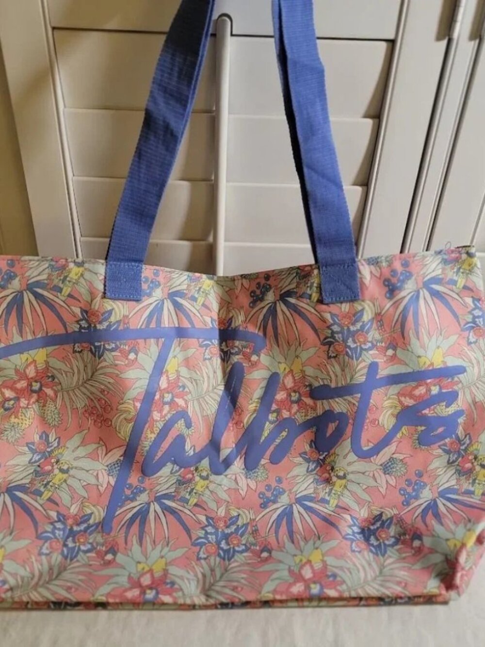 Talbots Tote Canvas Floral NEW